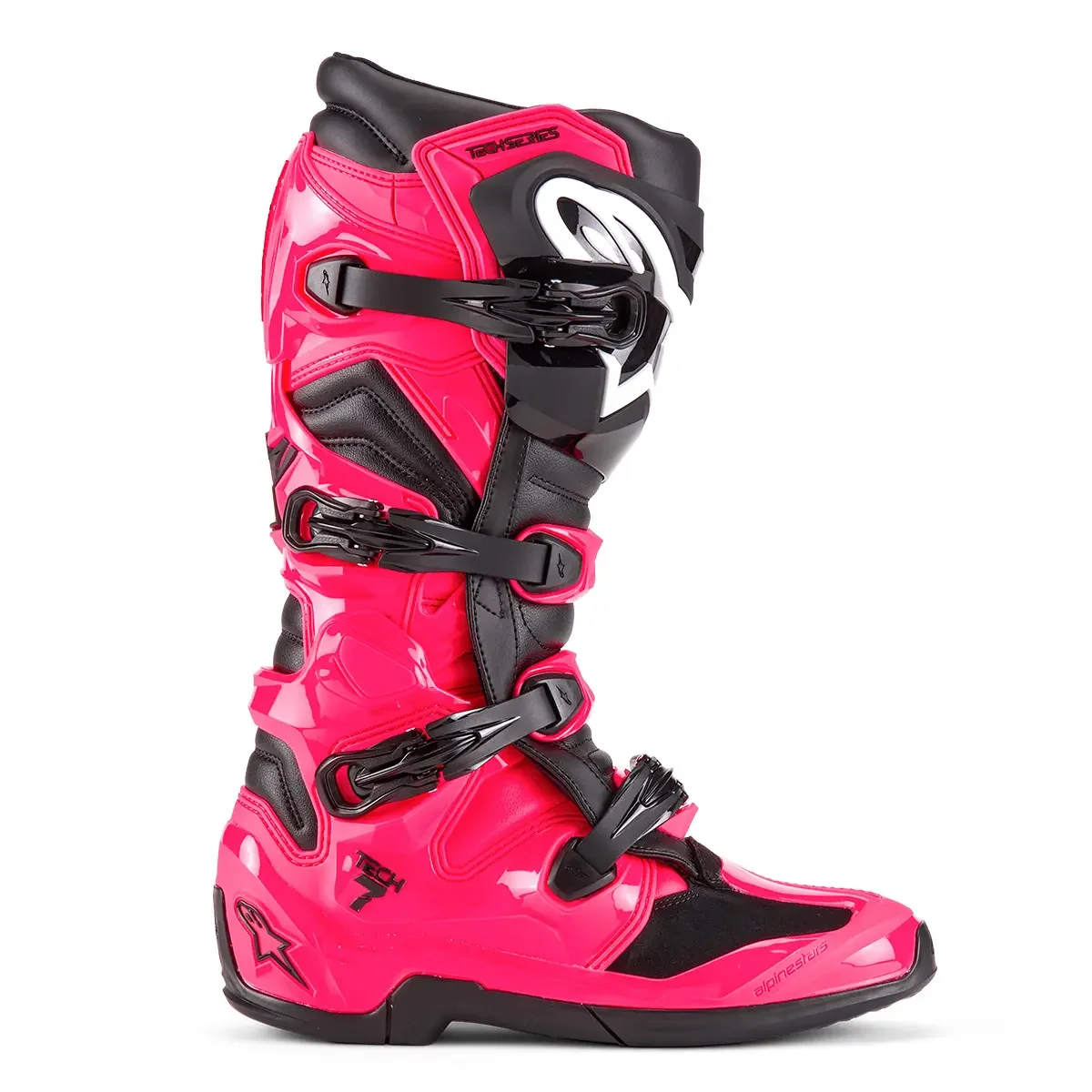 Bota Alpinestars Tech 7 2025 Rosa/Preto - Spinelli Motos Boutique